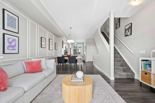126 Seton Passage Se, Calgary, AB - Indoor Photo Showing Living Room
