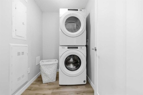 301-71 Shawnee Common Sw, Calgary, AB - Indoor Photo Showing Laundry Room