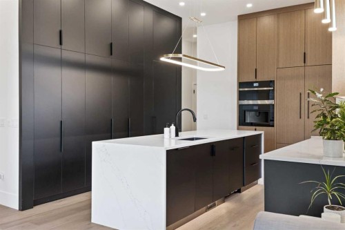 809 Drury Avenue Ne, Calgary, AB - Indoor Photo Showing Kitchen With Upgraded Kitchen