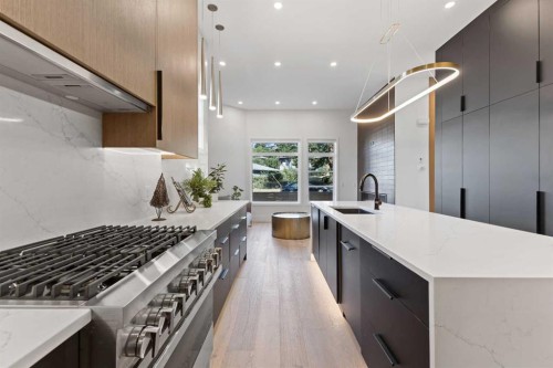 809 Drury Avenue Ne, Calgary, AB - Indoor Photo Showing Kitchen With Upgraded Kitchen
