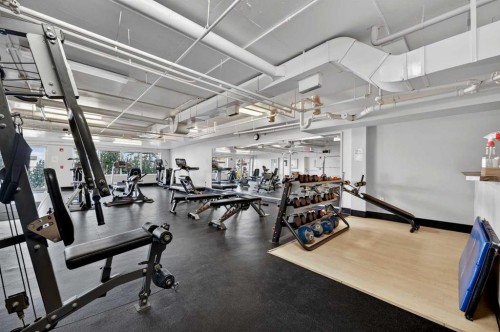 10-169 Rockyledge View Nw, Calgary, AB - Indoor Photo Showing Gym Room
