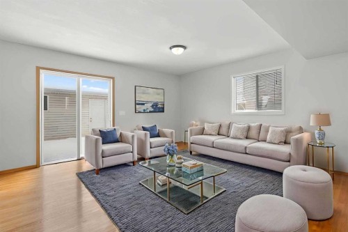 173 Martin Crossing Crescent Ne, Calgary, AB - Indoor Photo Showing Living Room