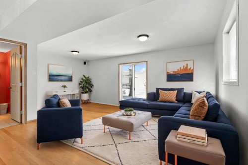 173 Martin Crossing Crescent Ne, Calgary, AB - Indoor Photo Showing Living Room