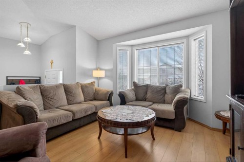 173 Martin Crossing Crescent Ne, Calgary, AB - Indoor Photo Showing Living Room