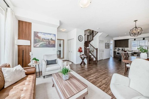 59 Wolf Hollow Way Se, Calgary, AB - Indoor Photo Showing Living Room