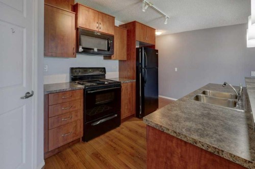 2429-700 Willowbrook Road Nw, Airdrie, AB - Indoor Photo Showing Kitchen With Double Sink