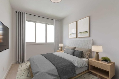 2425 Creeker Lane, Airdrie, AB - Indoor Photo Showing Bedroom
