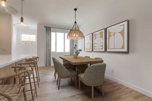2425 Creeker Lane, Airdrie, AB - Indoor Photo Showing Dining Room