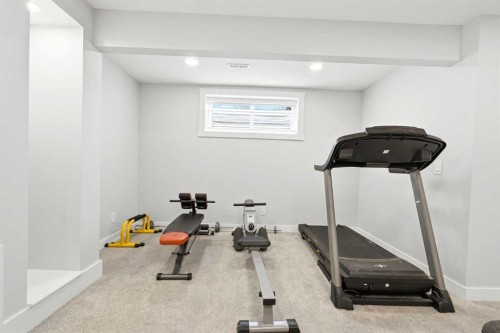 83 Nolanfield Court Nw, Calgary, AB - Indoor Photo Showing Gym Room