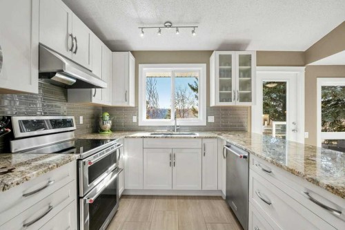 44 Deerbrook Crescent Se, Calgary, AB - Indoor Photo Showing Kitchen With Upgraded Kitchen