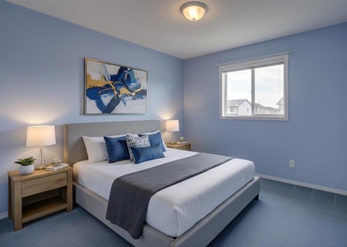 179 Saddlemead Green Ne, Calgary, AB - Indoor Photo Showing Bedroom