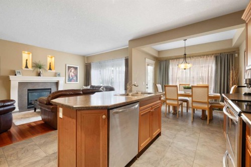 40 Bridleridge Lane Sw, Calgary, AB - Indoor With Fireplace