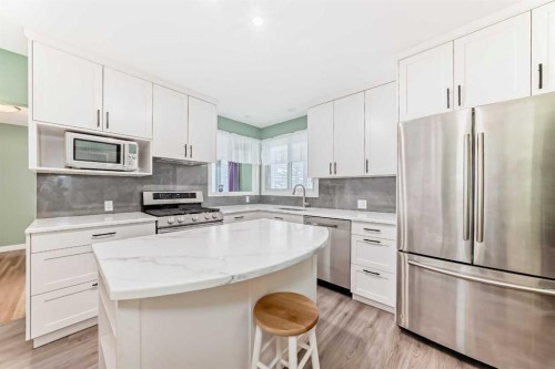 301 Whitney Crescent Se, Calgary, AB - Indoor Photo Showing Kitchen With Stainless Steel Kitchen With Upgraded Kitchen