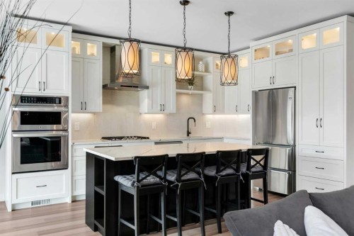 143 Cranfield Circle Se, Calgary, AB - Indoor Photo Showing Kitchen With Upgraded Kitchen