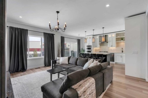 143 Cranfield Circle Se, Calgary, AB - Indoor Photo Showing Living Room