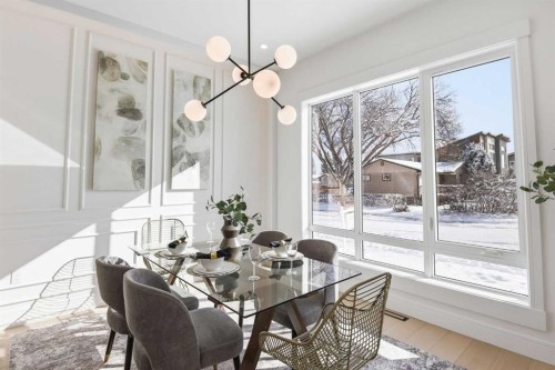 2105 7 Street Ne, Calgary, AB - Indoor Photo Showing Dining Room