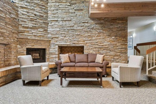 302-2425 90 Avenue Sw, Calgary, AB - Indoor Photo Showing Living Room With Fireplace