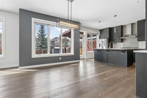120 Aspen Dale Way Sw, Calgary, AB - Indoor Photo Showing Kitchen With Upgraded Kitchen