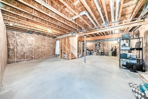 98 Mahogany Way Se, Calgary, AB - Indoor Photo Showing Basement