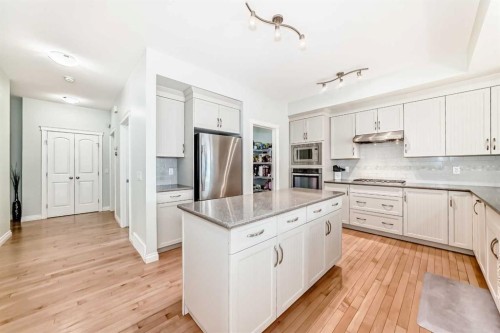 98 Mahogany Way Se, Calgary, AB - Indoor Photo Showing Kitchen With Stainless Steel Kitchen With Upgraded Kitchen
