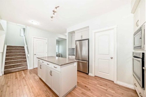 98 Mahogany Way Se, Calgary, AB - Indoor Photo Showing Kitchen With Stainless Steel Kitchen