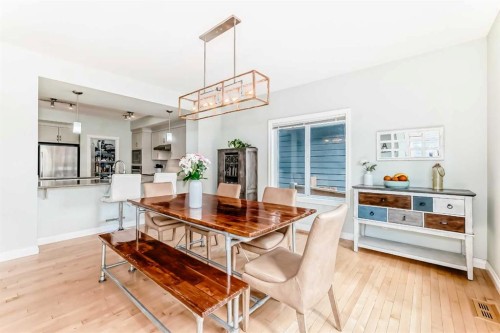 98 Mahogany Way Se, Calgary, AB - Indoor Photo Showing Dining Room