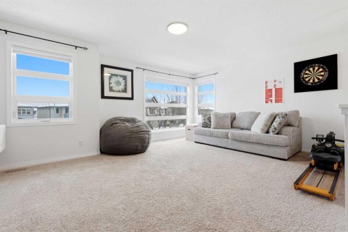62 Walden Court Se, Calgary, AB - Indoor Photo Showing Living Room
