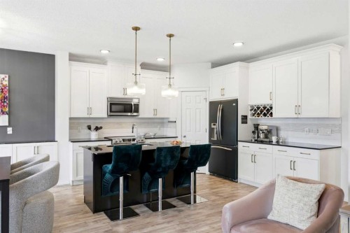 62 Walden Court Se, Calgary, AB - Indoor Photo Showing Kitchen With Upgraded Kitchen