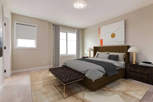 458 River Avenue, Cochrane, AB - Indoor Photo Showing Bedroom