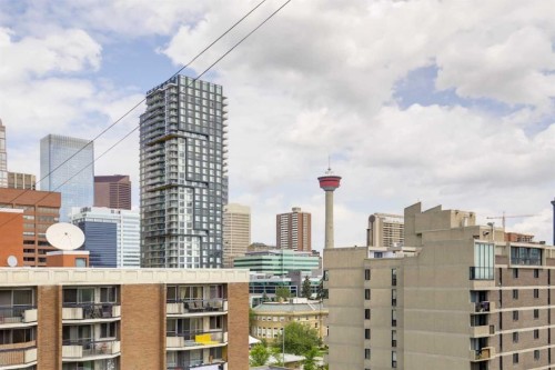 706-340 14 Avenue Sw, Calgary, AB - Outdoor With Balcony With Facade