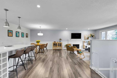 6584 Dalrymple Way Nw, Calgary, AB - Indoor With Fireplace