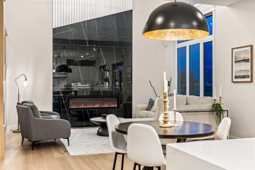 112 South Shore View, Chestermere, AB - Indoor With Fireplace