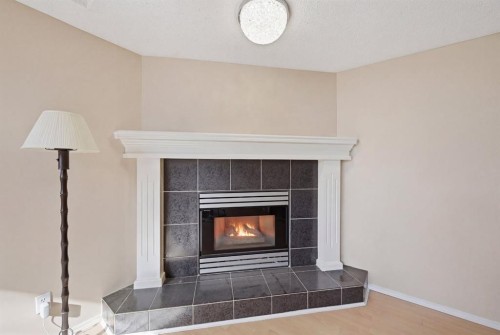 10205 Hidden Valley Drive Nw, Calgary, AB - Indoor Photo Showing Living Room With Fireplace
