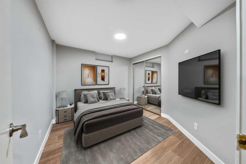 100 Woodfield Green Sw, Calgary, AB - Indoor Photo Showing Bedroom