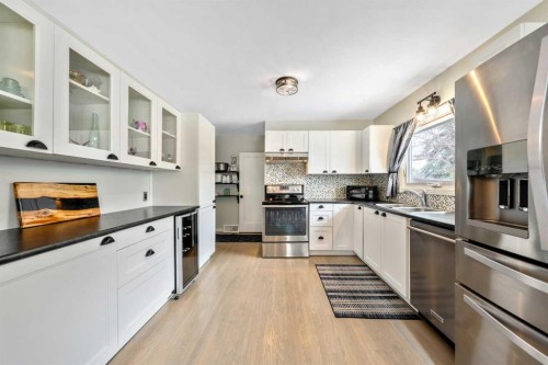 124 Lynnwood Drive Se, Calgary, AB - Indoor Photo Showing Kitchen With Double Sink