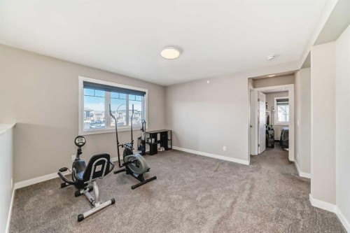 75 Howse Rise Ne, Calgary, AB - Indoor Photo Showing Gym Room