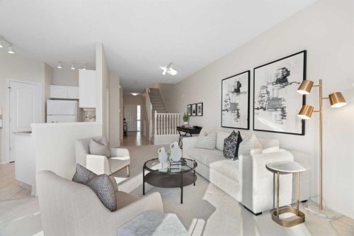 100 Hamptons Link Nw, Calgary, AB - Indoor Photo Showing Living Room