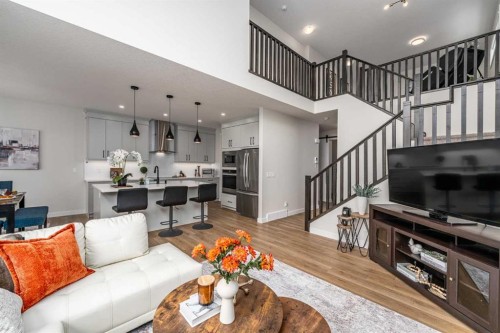 122 Ambleside Heath Nw, Calgary, AB - Indoor Photo Showing Living Room