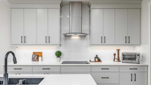 122 Ambleside Heath Nw, Calgary, AB - Indoor Photo Showing Kitchen