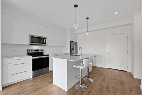 3620-60 Skyview Ranch Road Ne, Calgary, AB - Indoor Photo Showing Kitchen With Stainless Steel Kitchen With Upgraded Kitchen