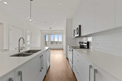 3620-60 Skyview Ranch Road Ne, Calgary, AB - Indoor Photo Showing Kitchen With Double Sink With Upgraded Kitchen