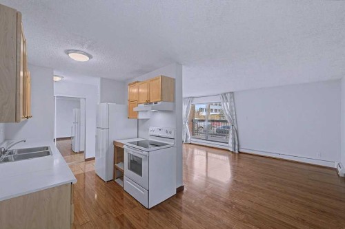 105-659 4 Avenue Ne, Calgary, AB - Indoor Photo Showing Kitchen With Double Sink