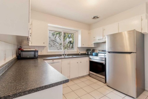 967 Northmount Drive Nw, Calgary, AB - Indoor Photo Showing Kitchen With Double Sink