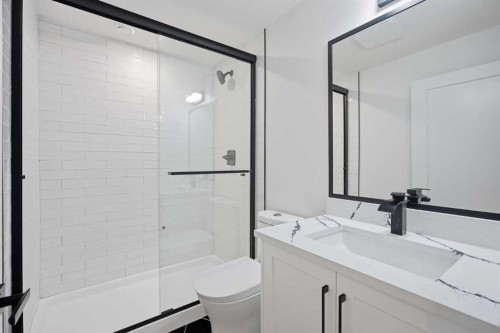 9407 Allison Drive Se, Calgary, AB - Indoor Photo Showing Bathroom