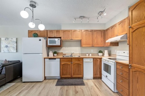 101-11 Somervale View Sw, Calgary, AB - Indoor Photo Showing Kitchen With Double Sink