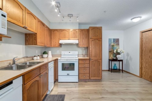 101-11 Somervale View Sw, Calgary, AB - Indoor Photo Showing Kitchen With Double Sink
