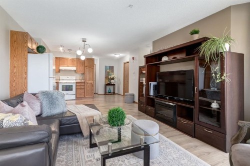 101-11 Somervale View Sw, Calgary, AB - Indoor Photo Showing Living Room