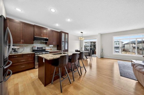 64 Panton Link Nw, Calgary, AB - Indoor Photo Showing Kitchen With Double Sink