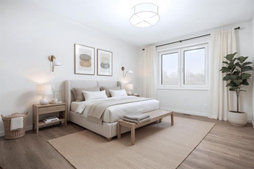 66 Savoy Landing Se, Calgary, AB - Indoor Photo Showing Bedroom