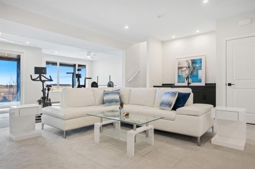 66 Savoy Landing Se, Calgary, AB - Indoor Photo Showing Living Room